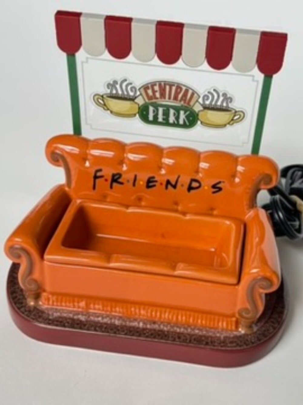 Friends Central Perk Scentsy Light Up Orange Couch Warmer Wax NO BOX Retired